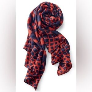 Stella & Dot - Union Square Scarf - Navy and red
